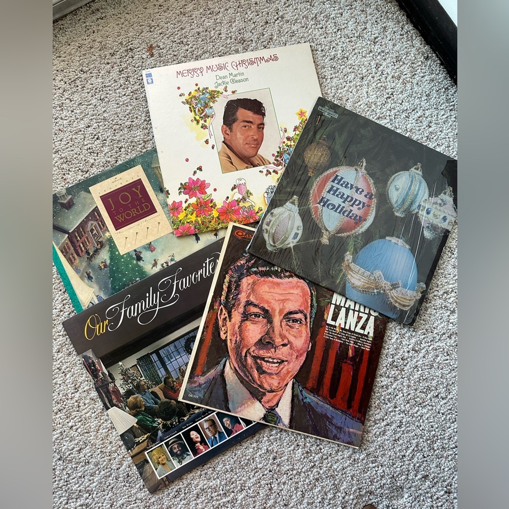 Lot Of Five Christmas Vinyl Records Various Artists